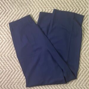 Ralph Lauren - Purple Label - Wide Legged High Rise Trousers Dark Purple  Size 8